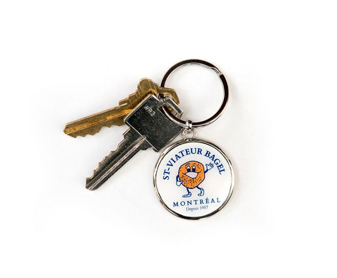 Porte-clé blanc